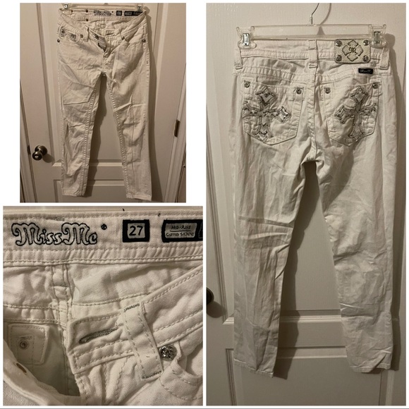 White Miss Me Jeans - Picture 1 of 1